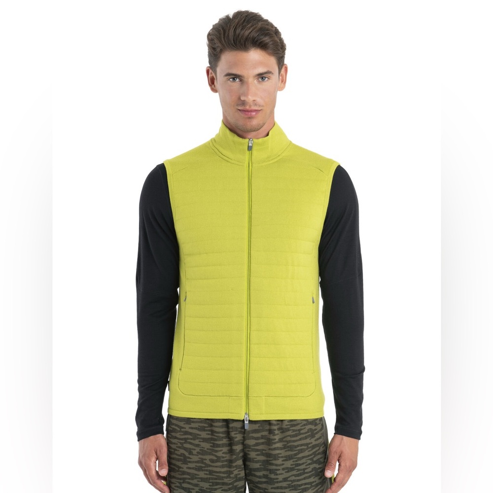 Icebreaker ZoneKnit Insulated Wool Vest Mens Medium NWT